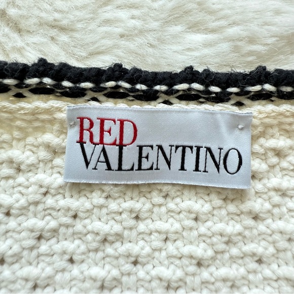 RED Valentino women sweater zipper jacket size L Authentic - Picture 5 of 8